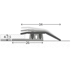 Abschlussprofil für Designboden