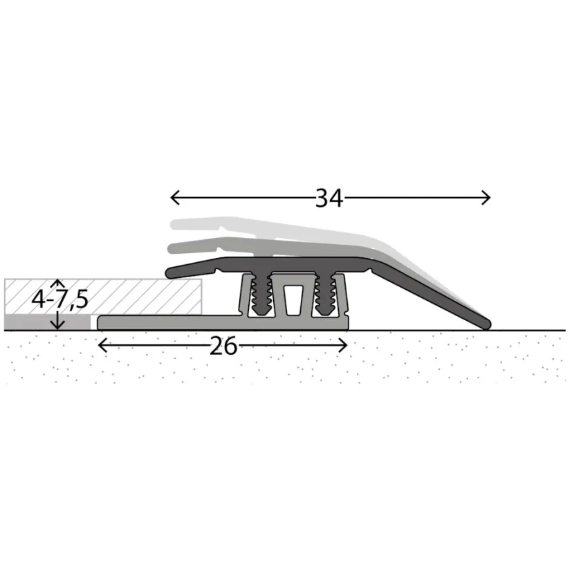 Abschlussprofil für Designboden