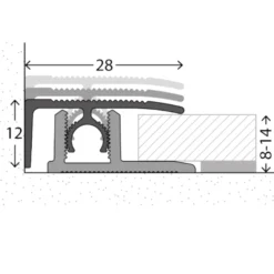 Abschlussprofil für Laminat / Multilayer und Fertigparkett