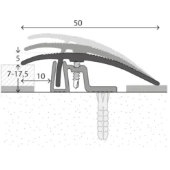 Anpassungsprofil für Laminat / Multilayer / Fertigparkett