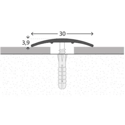 Übergangsprofil für textile Bodenbeläge / Laminat und Multilayer