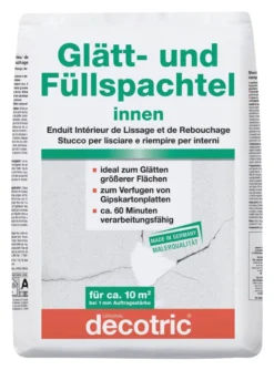 Glätt- und Füllspachtelmasse für den Innenbereich