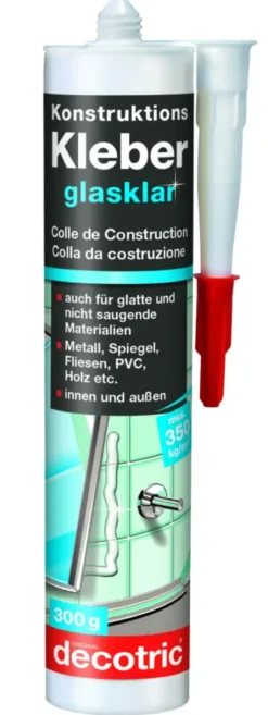 Konstruktions-Kleber glasklar