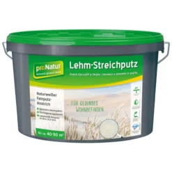 Lehm-Streichputz für Wände mit Struktur