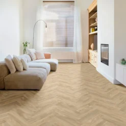 PVC-Belag in natürlicher Eichenoptik