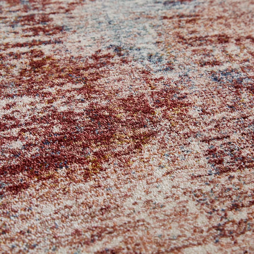 Teppich Rocco in Rot-Blau