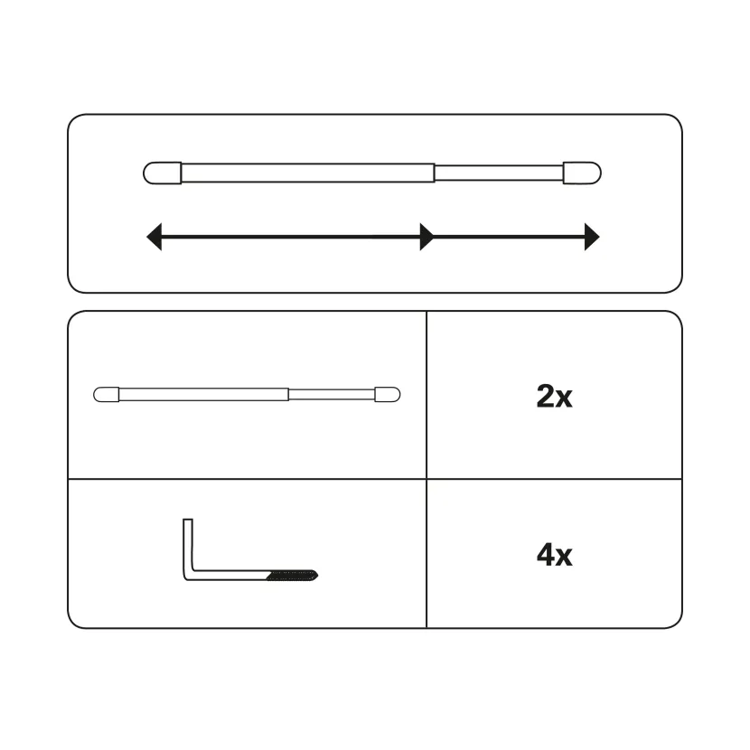 Vitragestange flachoval