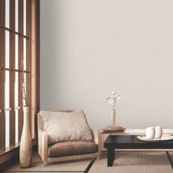 Vliestapete in warmen Beige