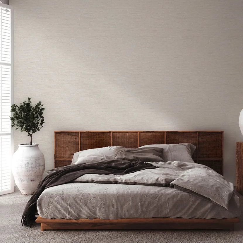Vliestapete in warmen Beige