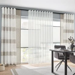 Vorhang-Plissee-Kombination für Ihr Wohn- oder Esszimmer