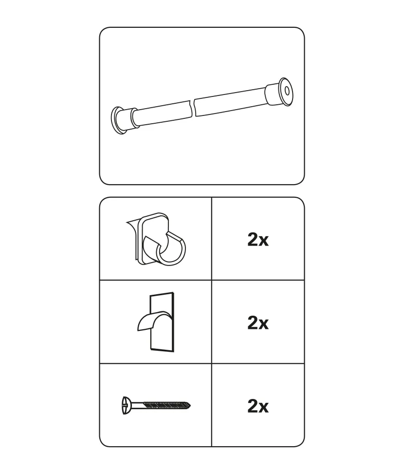 Wandlager für Vitragestangen